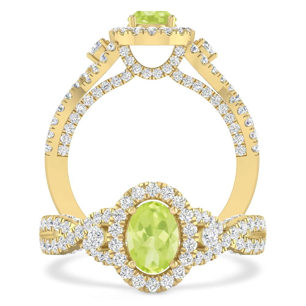 Yellow Gold - Peridot