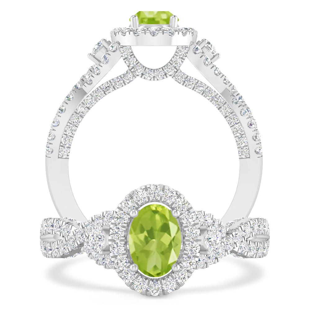 White Gold - Peridot