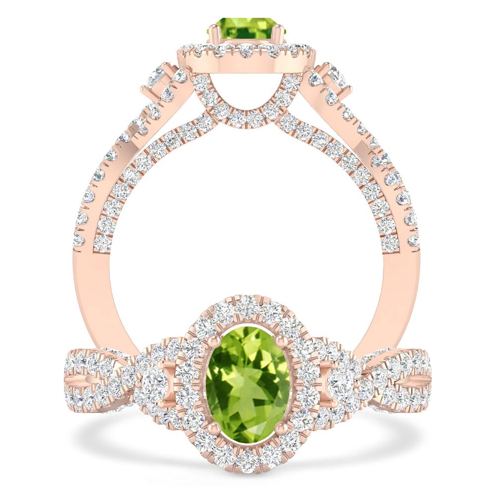 Rose Gold - Peridot