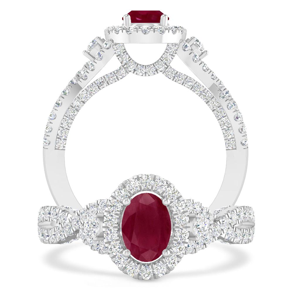 White Gold - Ruby