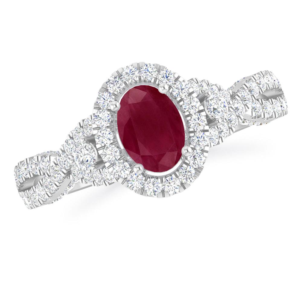 White Gold - Ruby