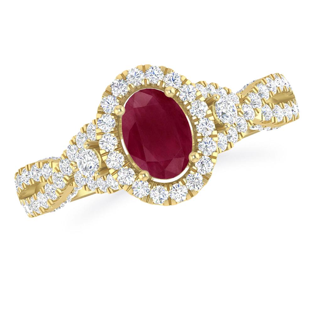 Yellow Gold - Ruby