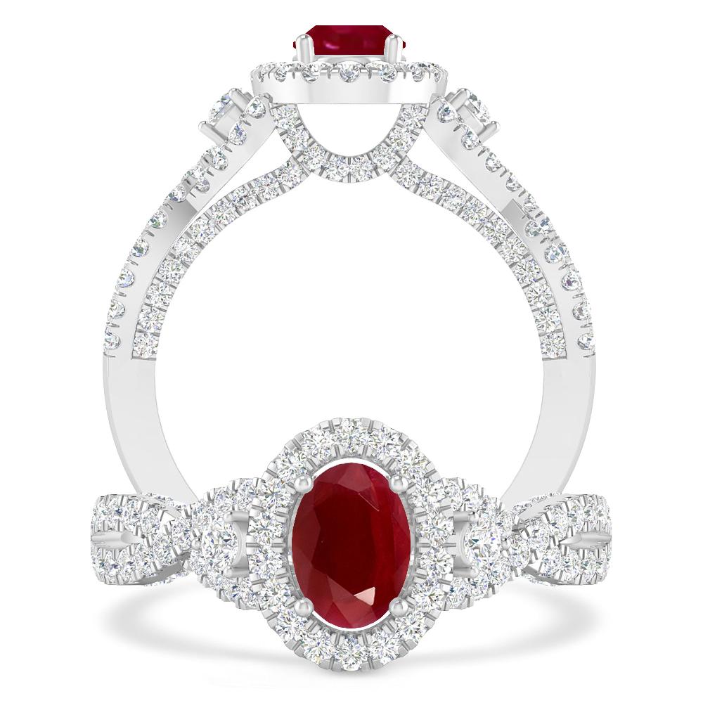 White Gold - Ruby