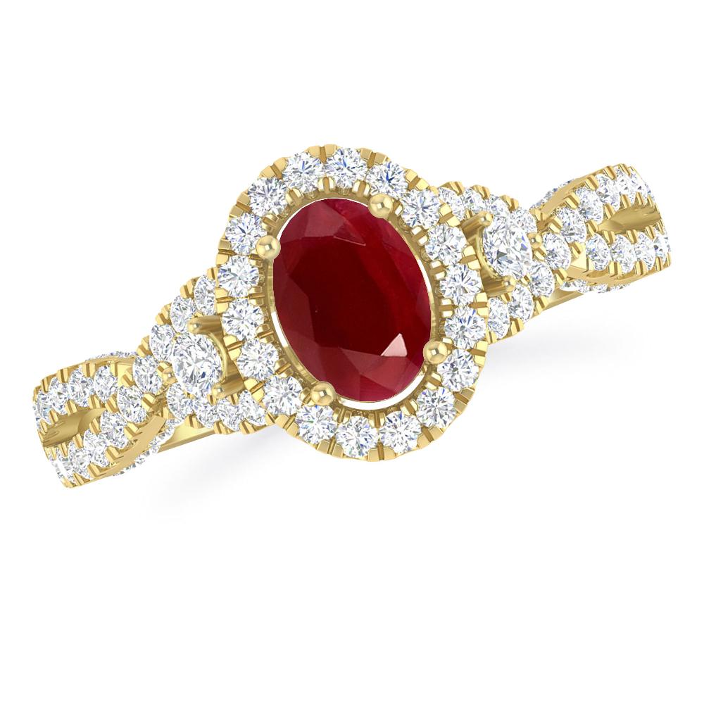 Yellow Gold - Ruby