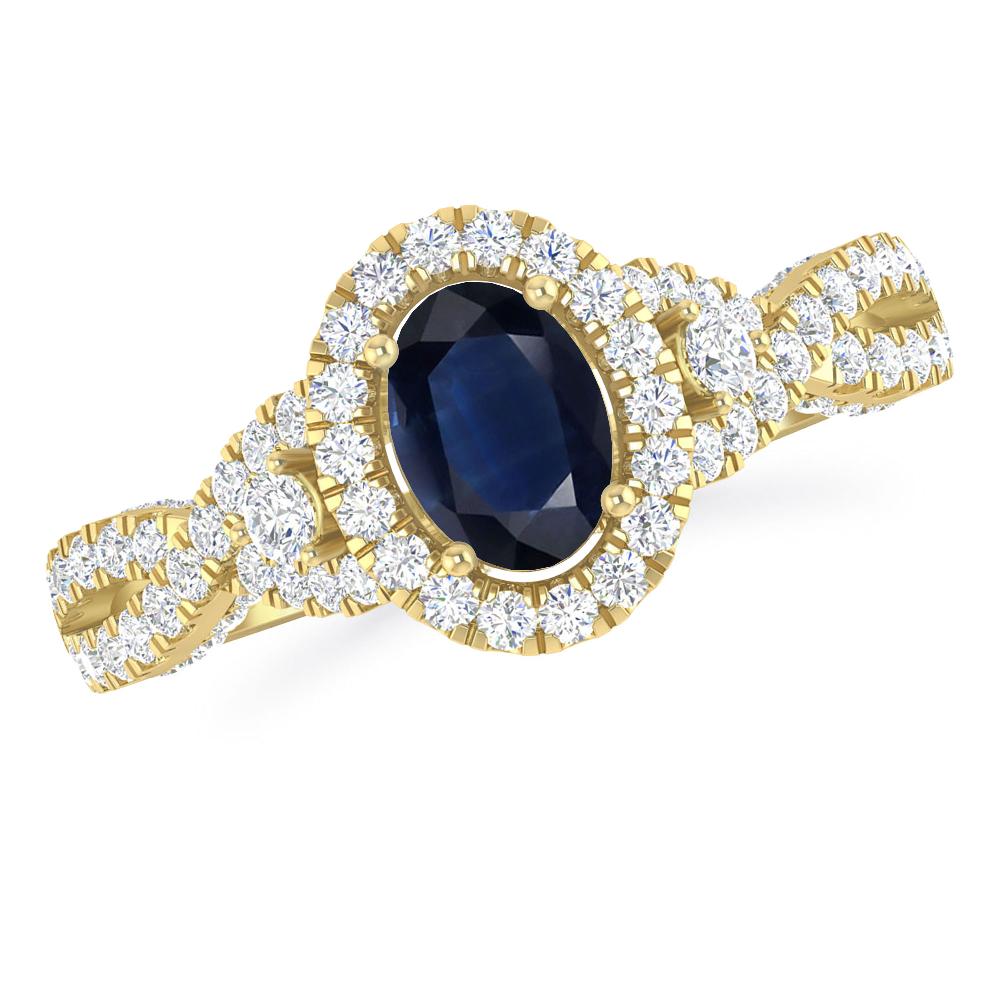 Yellow Gold - Sapphire