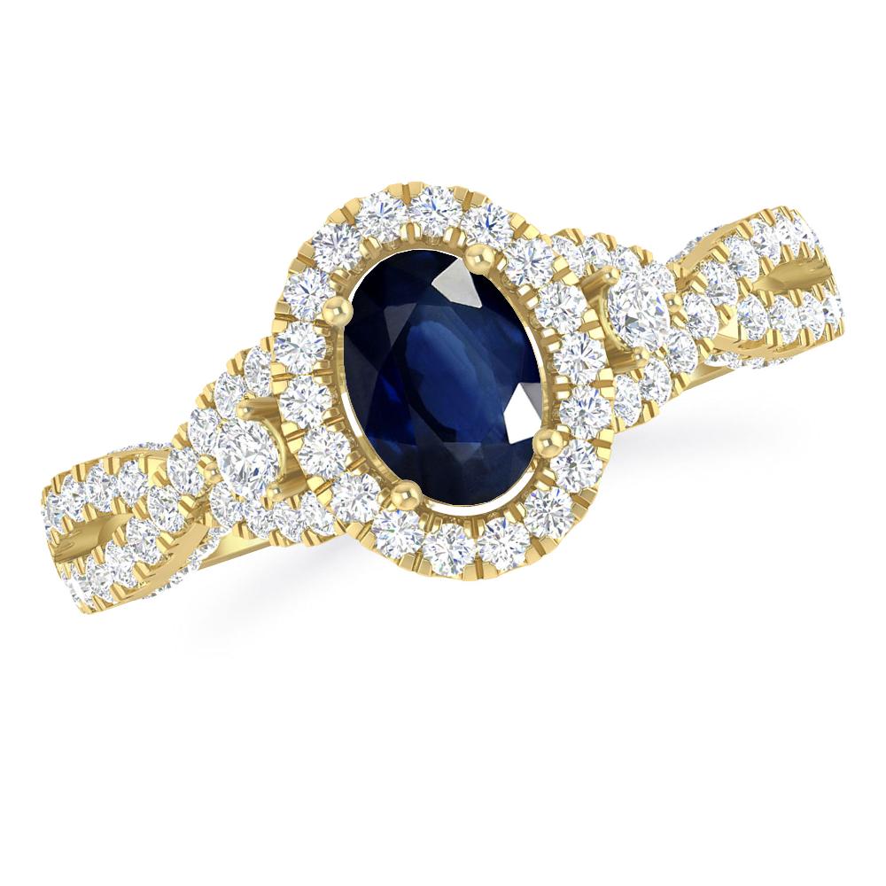 Yellow Gold - Sapphire