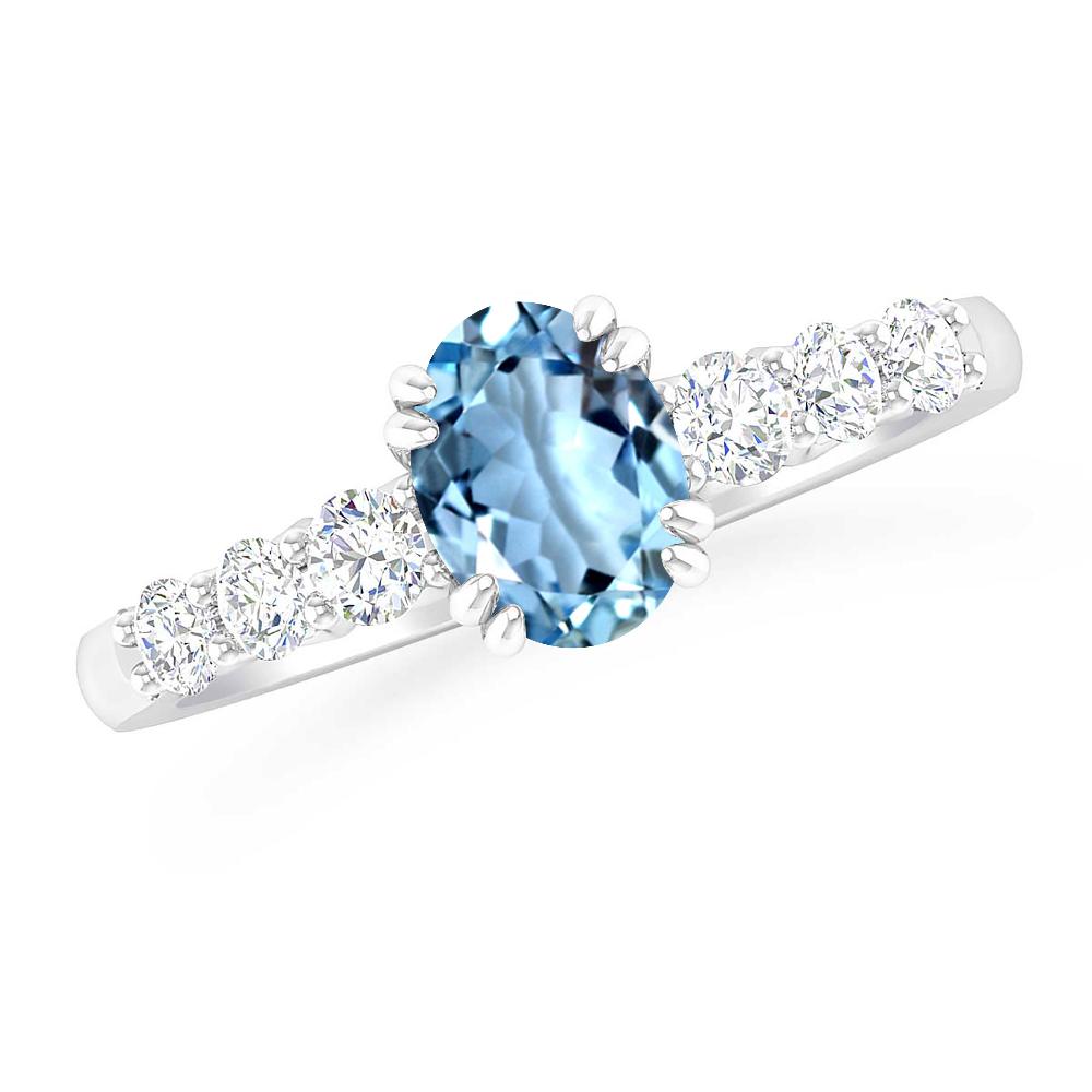 White Gold - Aquamarine