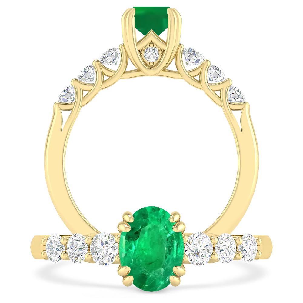 Yellow Gold - Emerald