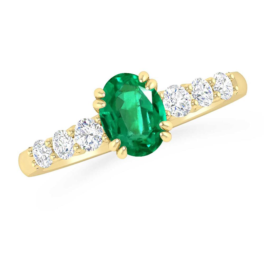 Yellow Gold - Emerald