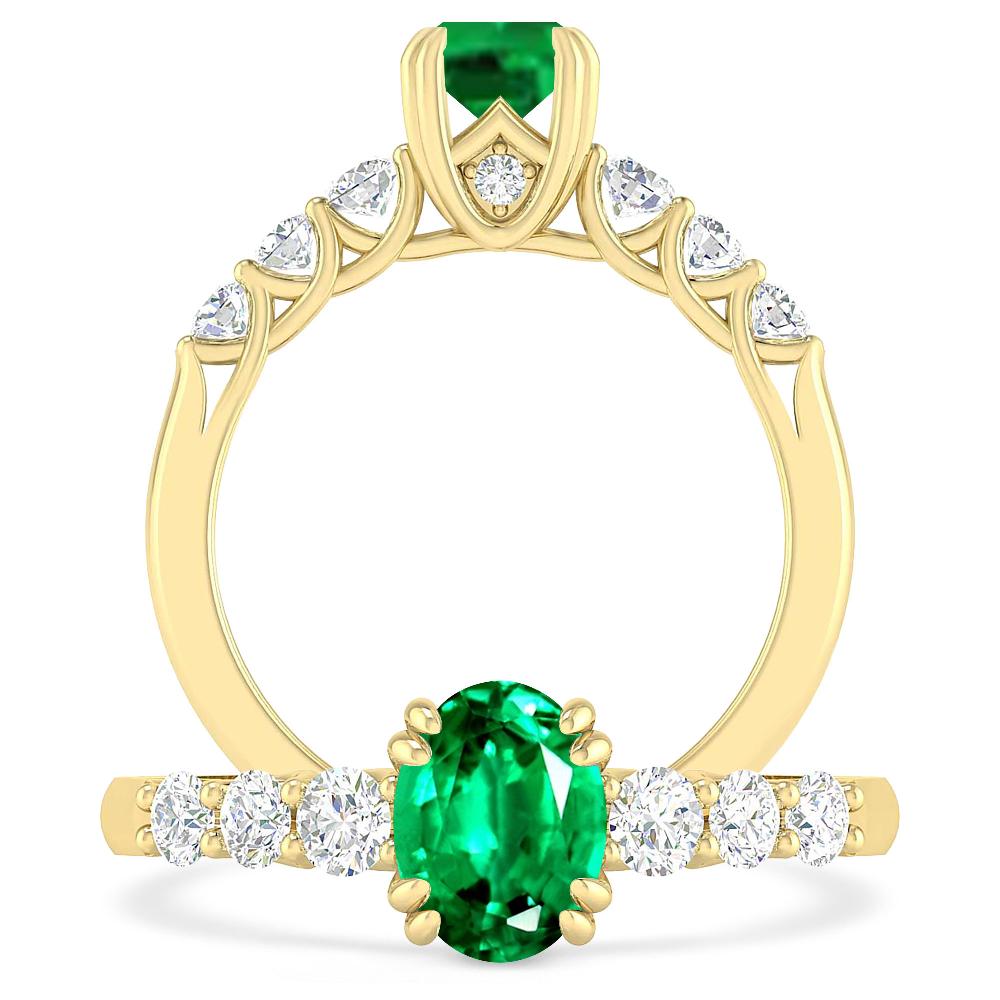 Yellow Gold - Emerald