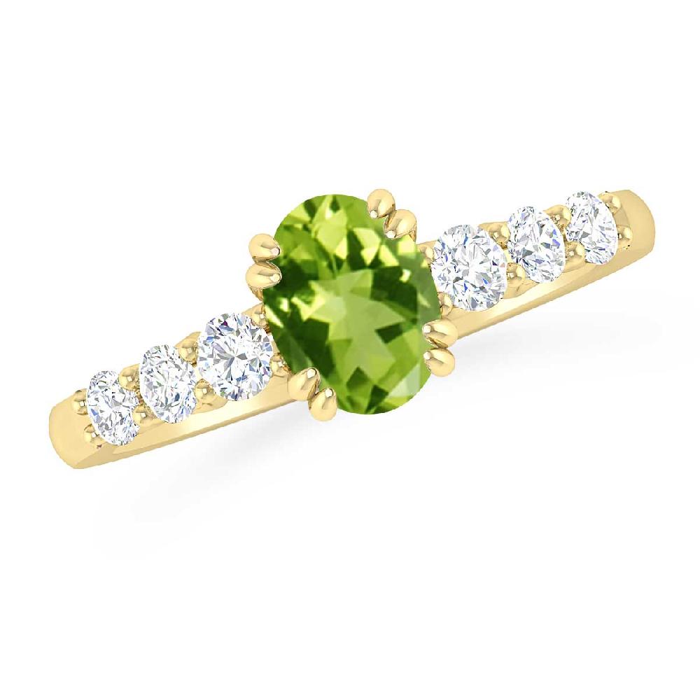 Yellow Gold - Peridot