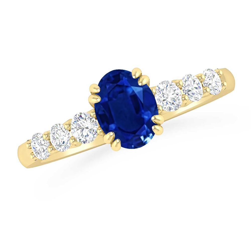 Yellow Gold - Sapphire