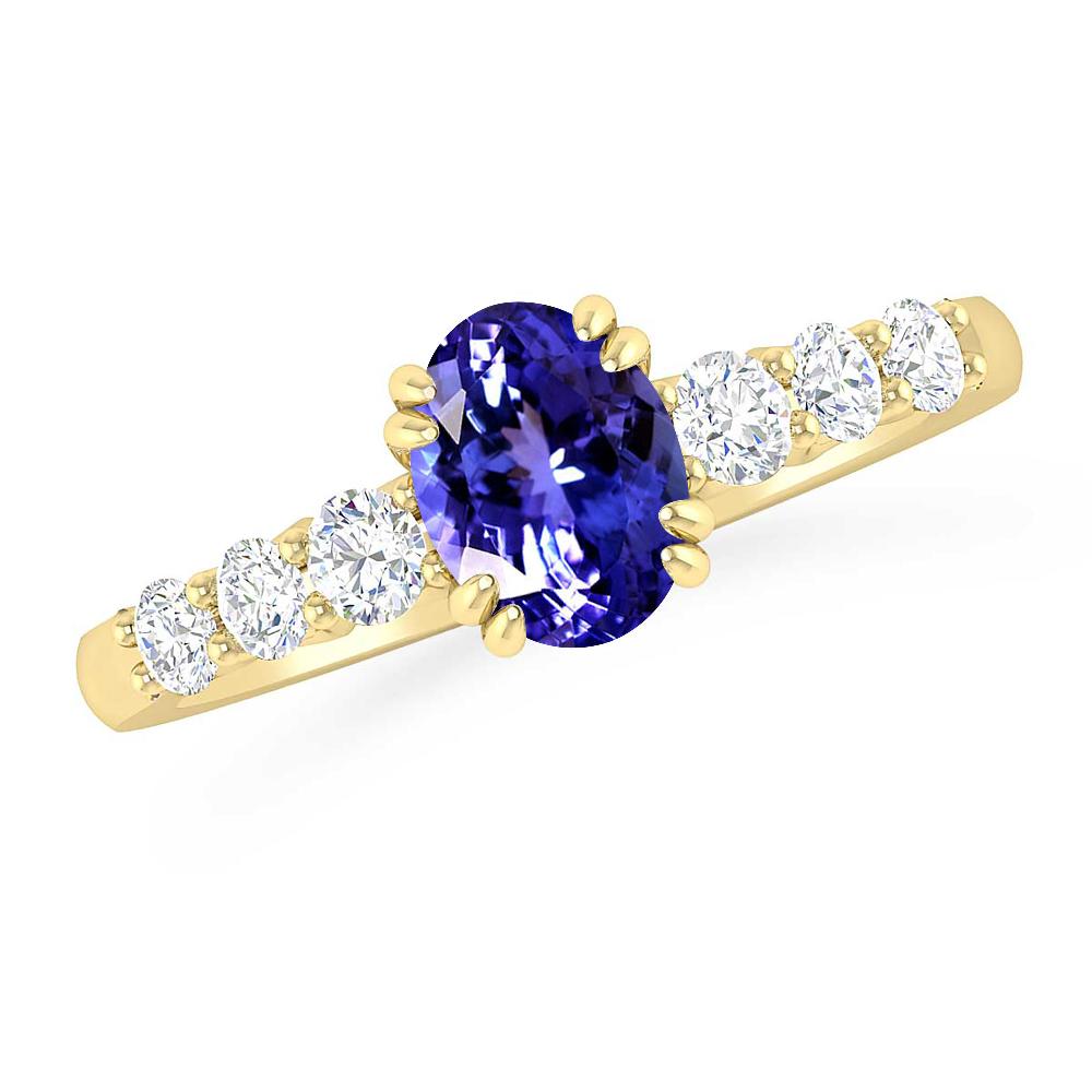 Yellow Gold - Tanzanite