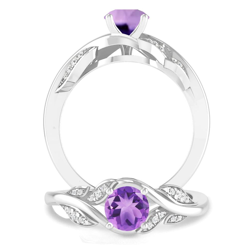 White Gold - Amethyst