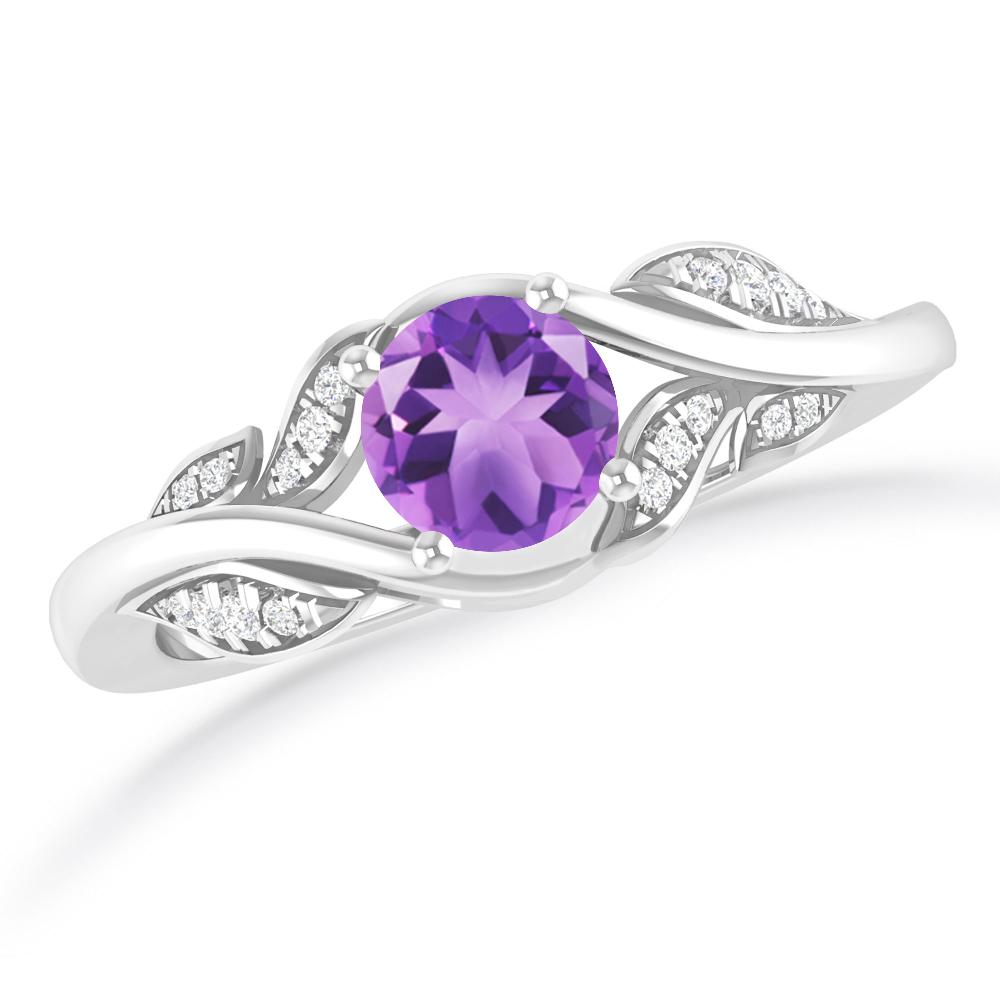 White Gold - Amethyst
