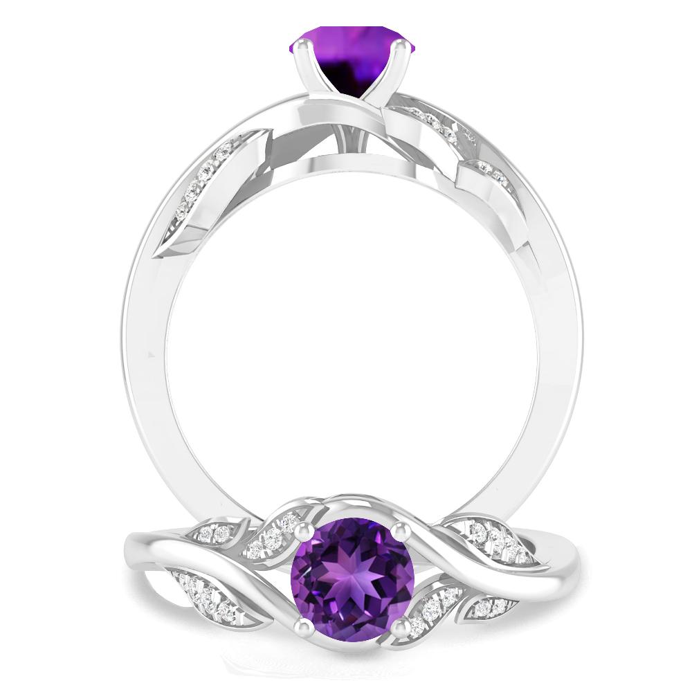 White Gold - Amethyst