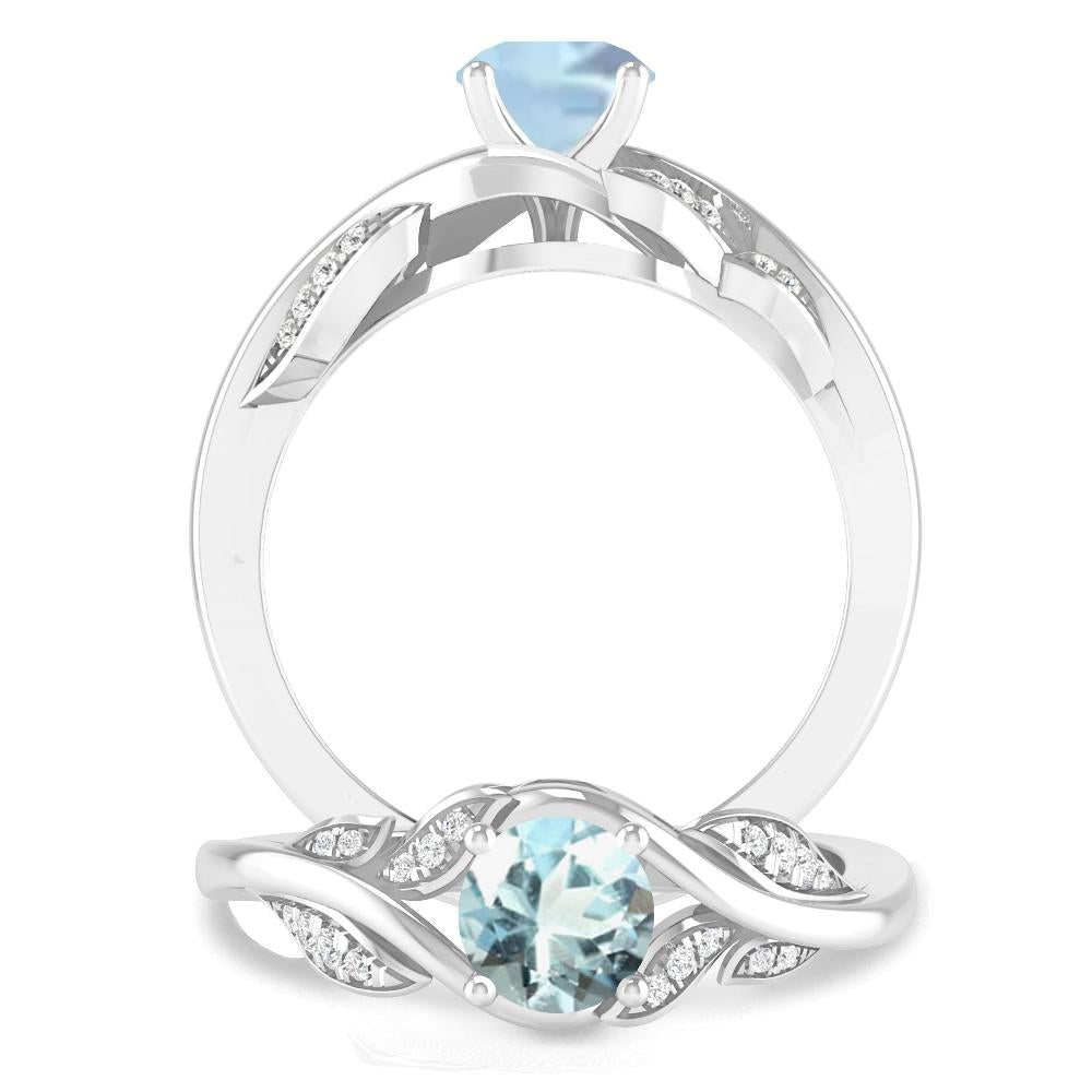 White Gold - Aquamarine