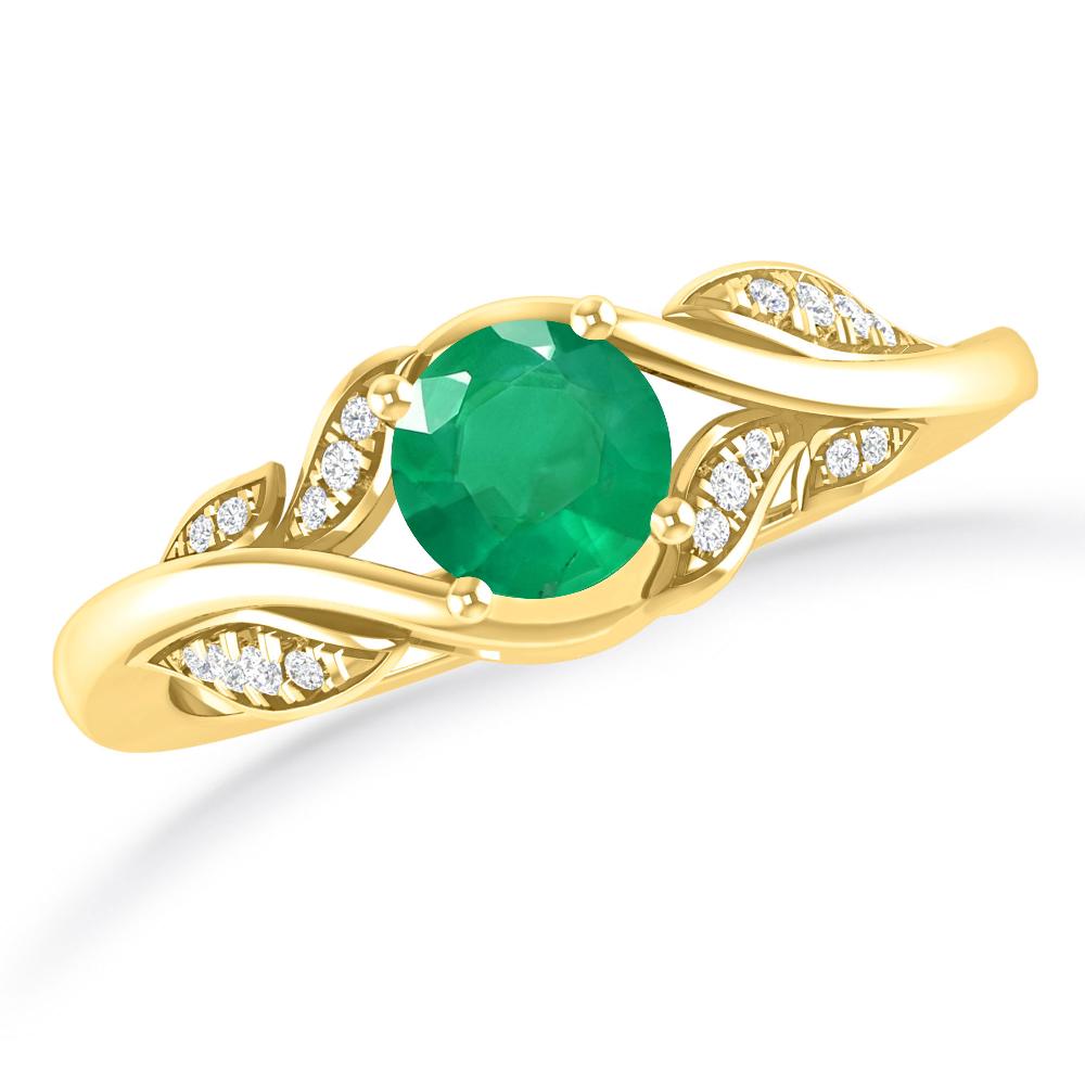 Yellow Gold - Emerald
