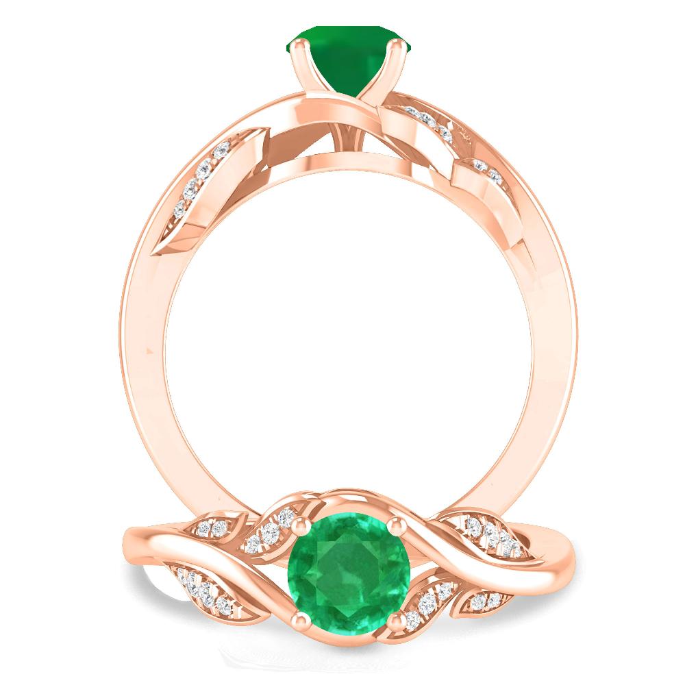 Rose Gold - Emerald