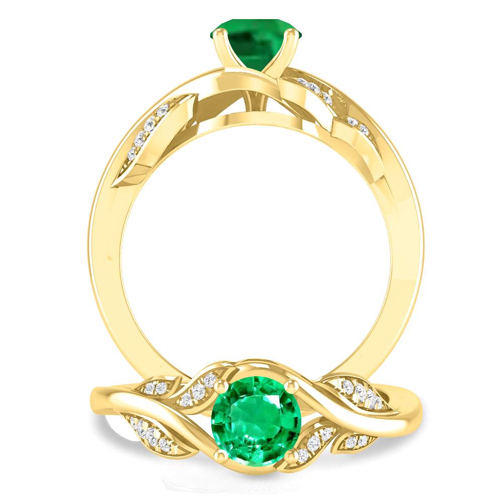 Yellow Gold - Emerald