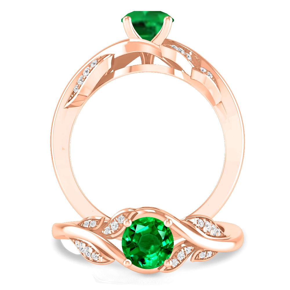 Rose Gold - Emerald