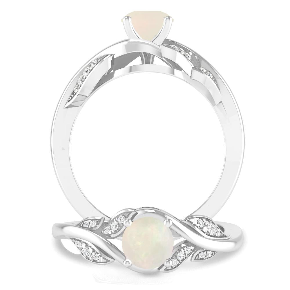 White Gold - Opal