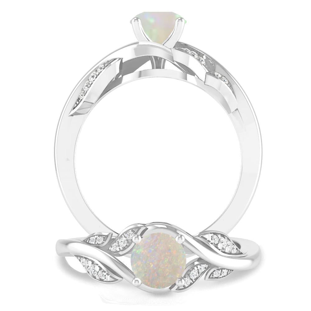 White Gold - Opal