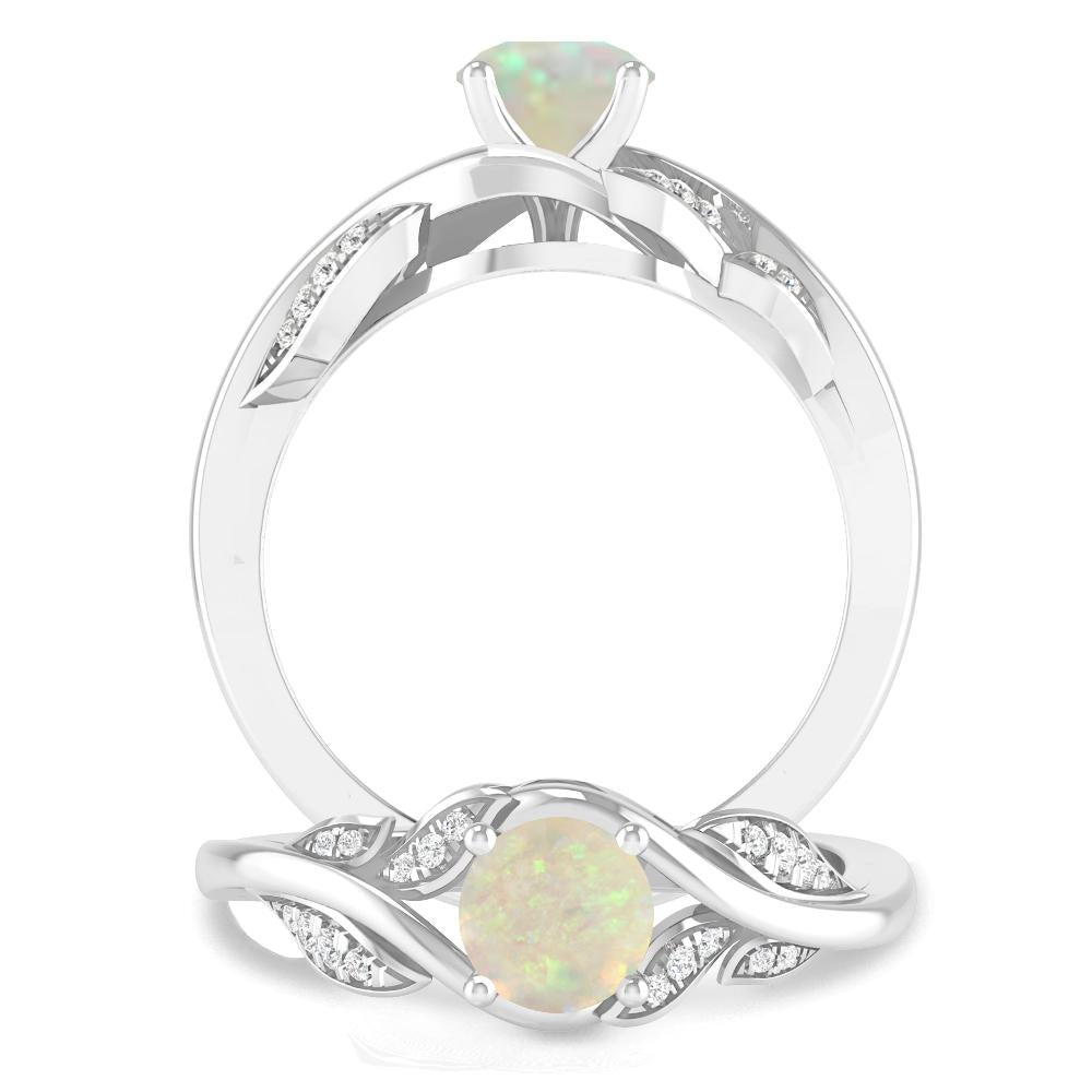 White Gold - Opal