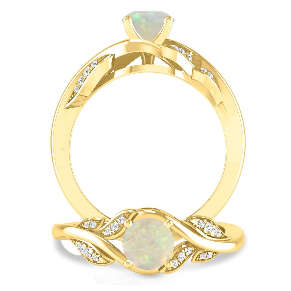 Yellow Gold - Opal