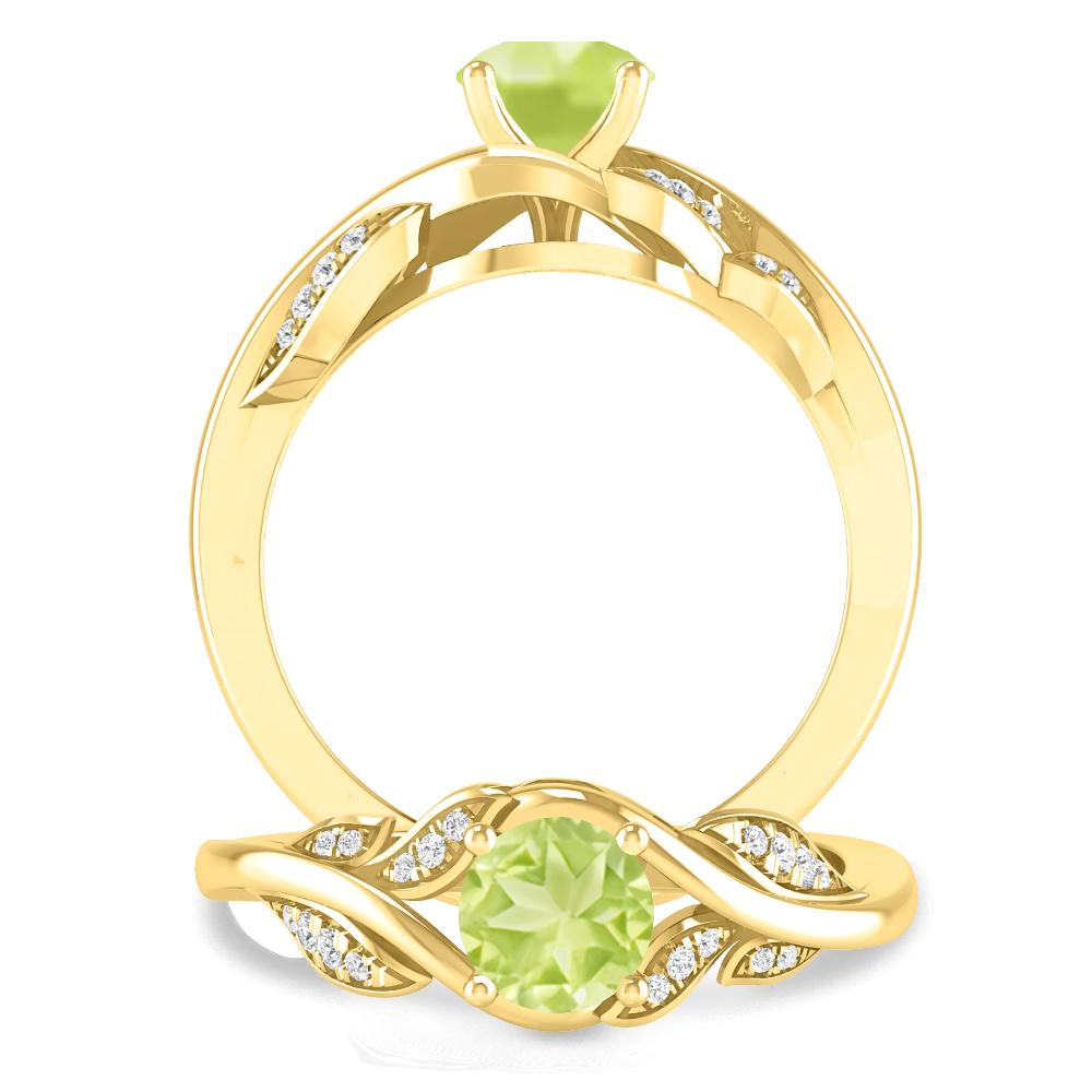 Yellow Gold - Peridot
