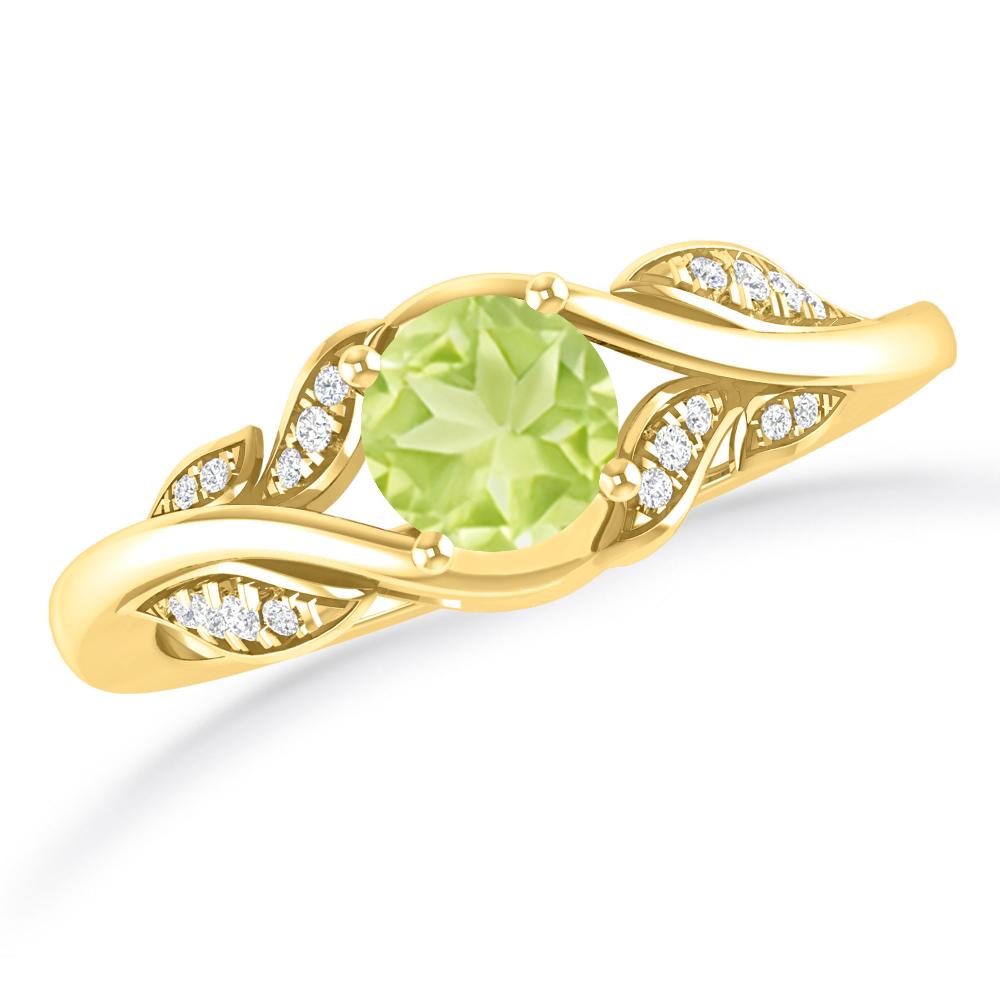 Yellow Gold - Peridot