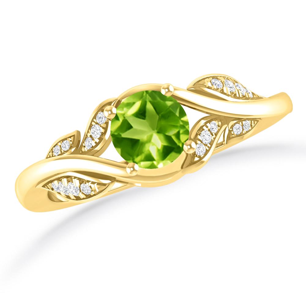 Yellow Gold - Peridot