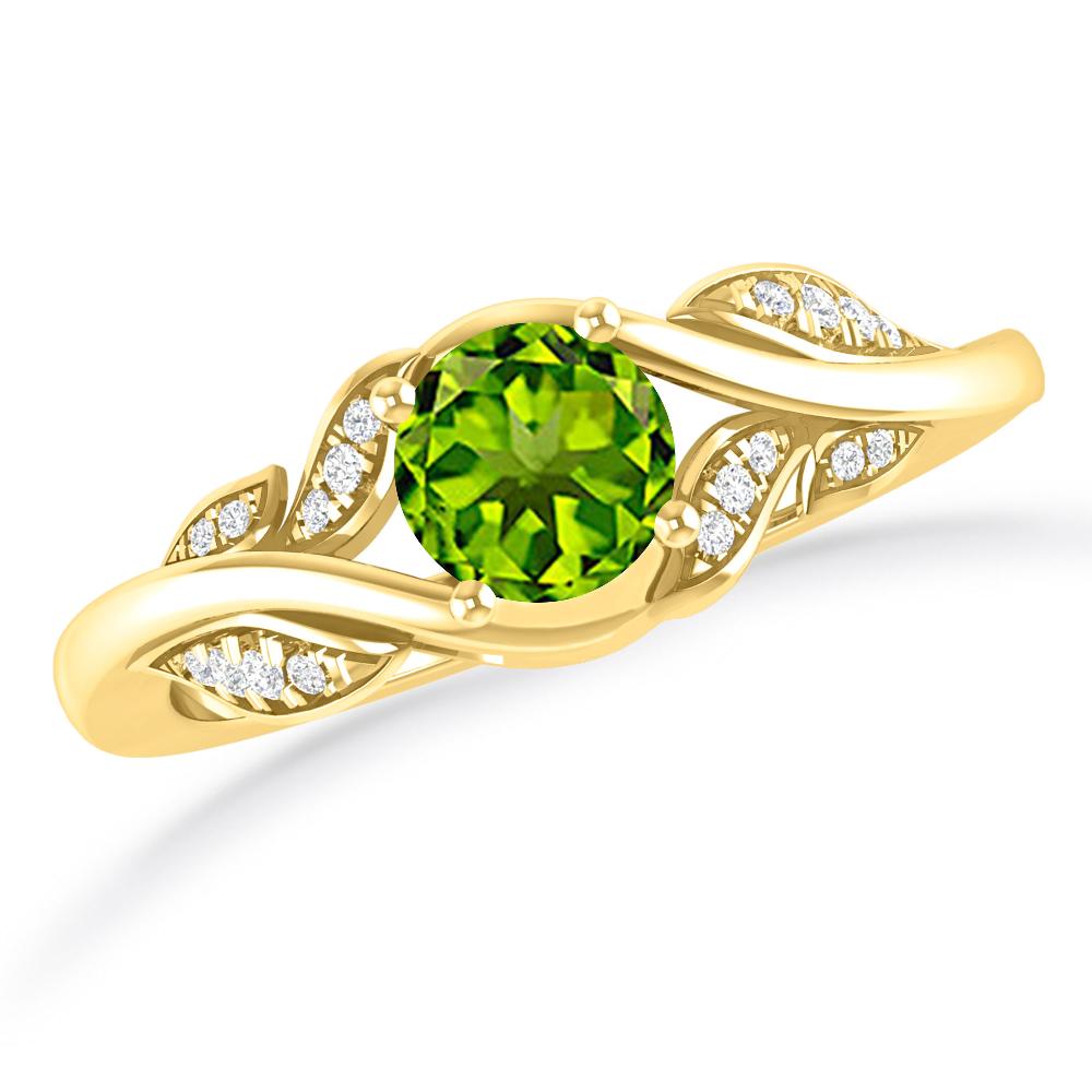 Yellow Gold - Peridot