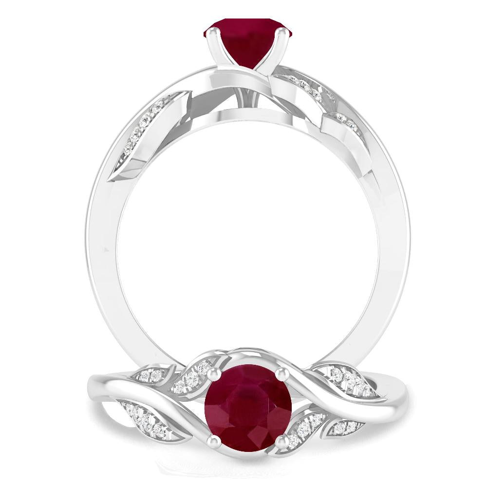 White Gold - Ruby