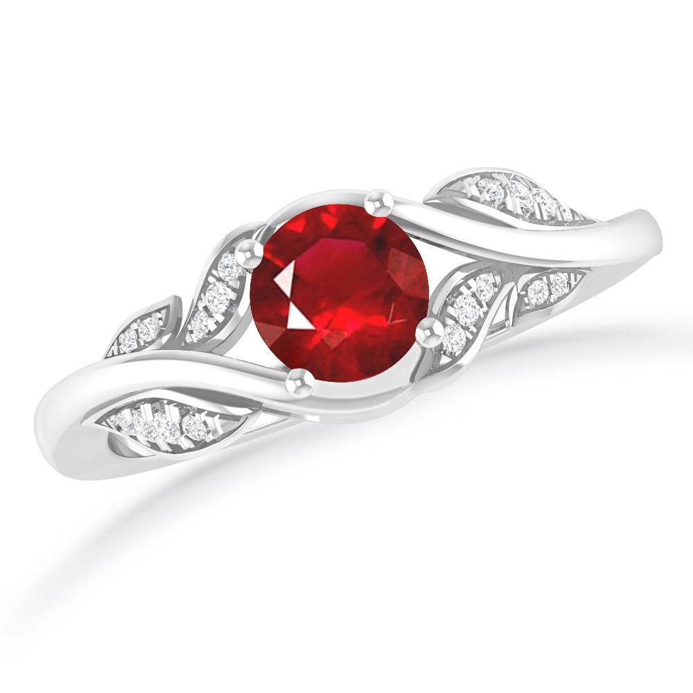 White Gold - Ruby