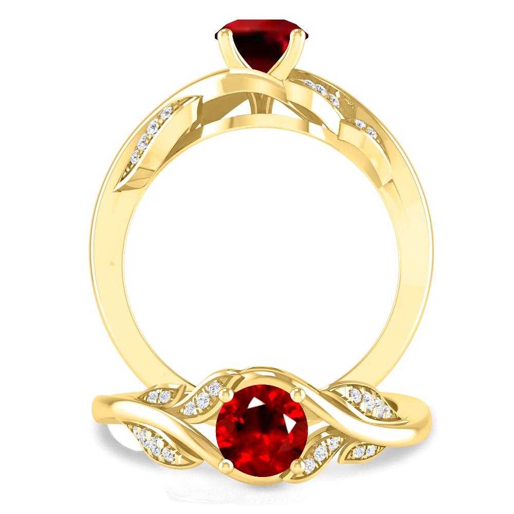 Yellow Gold - Ruby