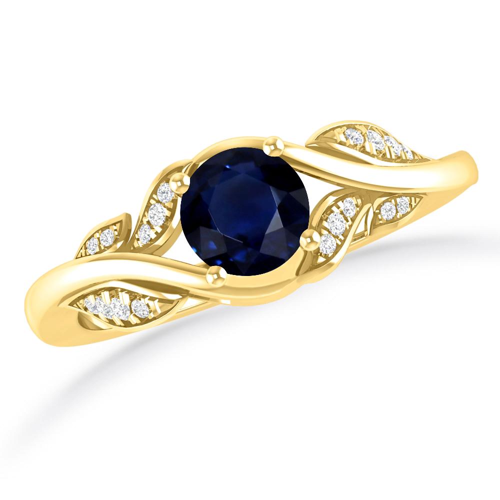 Yellow Gold - Sapphire
