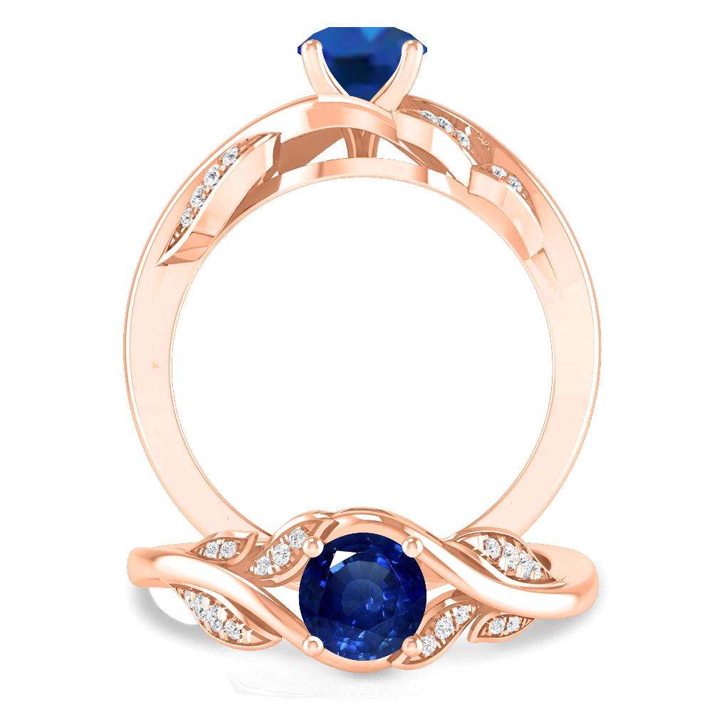 Rose Gold - Sapphire