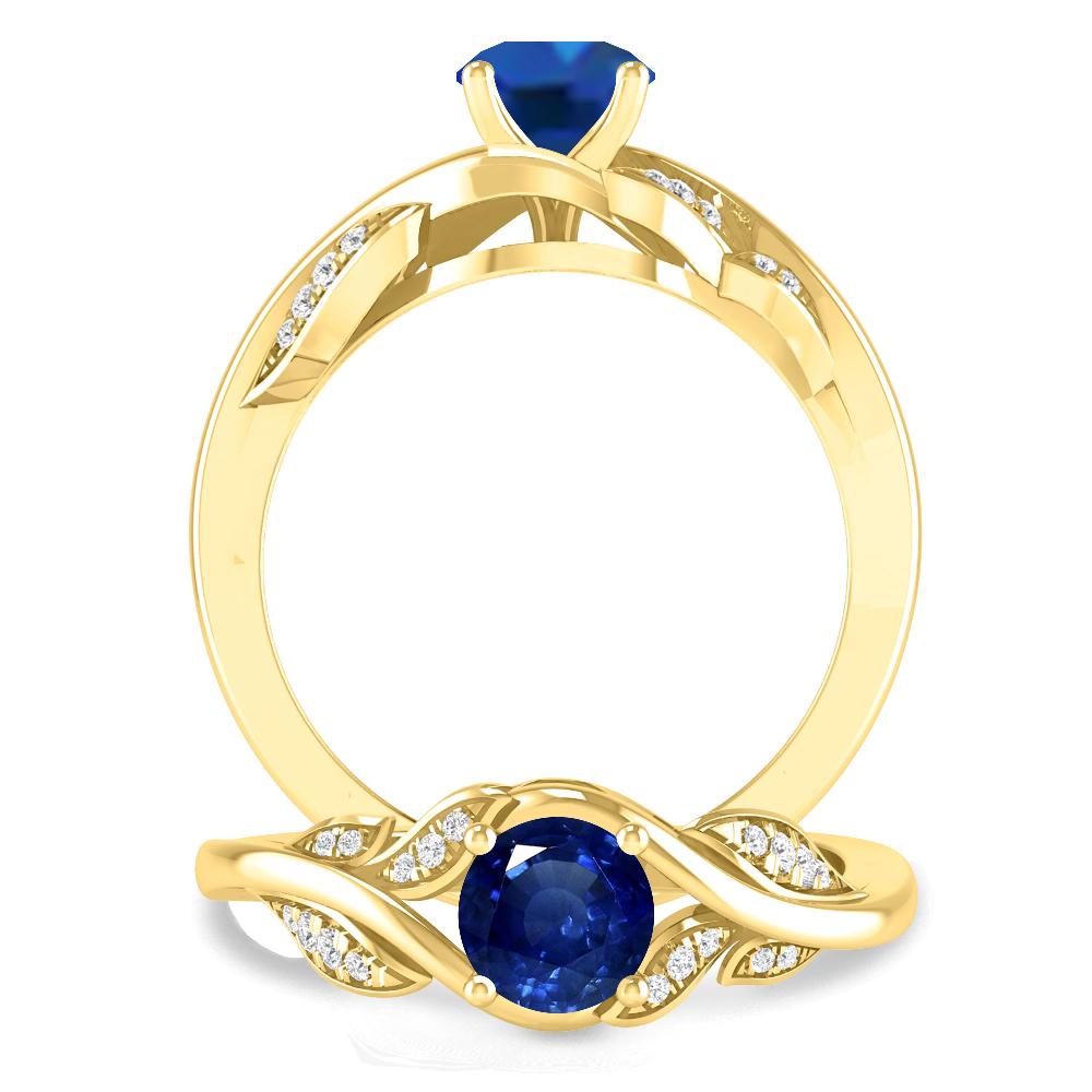 Yellow Gold - Sapphire