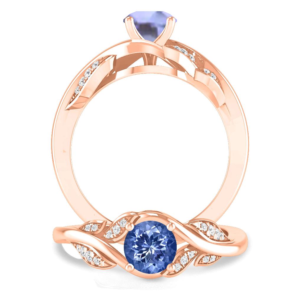 Rose Gold - Tanzanite