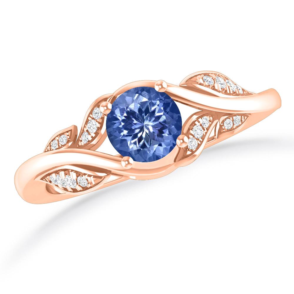 Rose Gold - Tanzanite