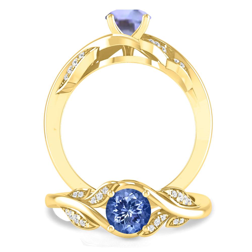 Yellow Gold - Tanzanite