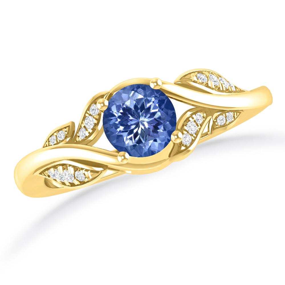 Yellow Gold - Tanzanite