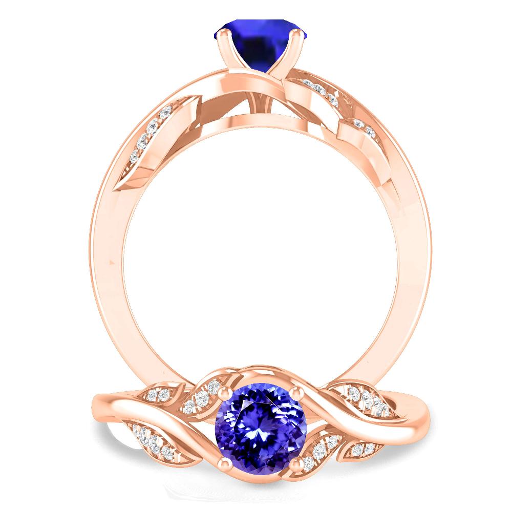 Rose Gold - Tanzanite