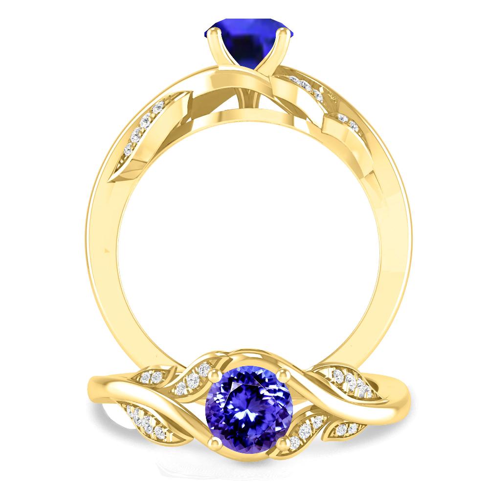 Yellow Gold - Tanzanite