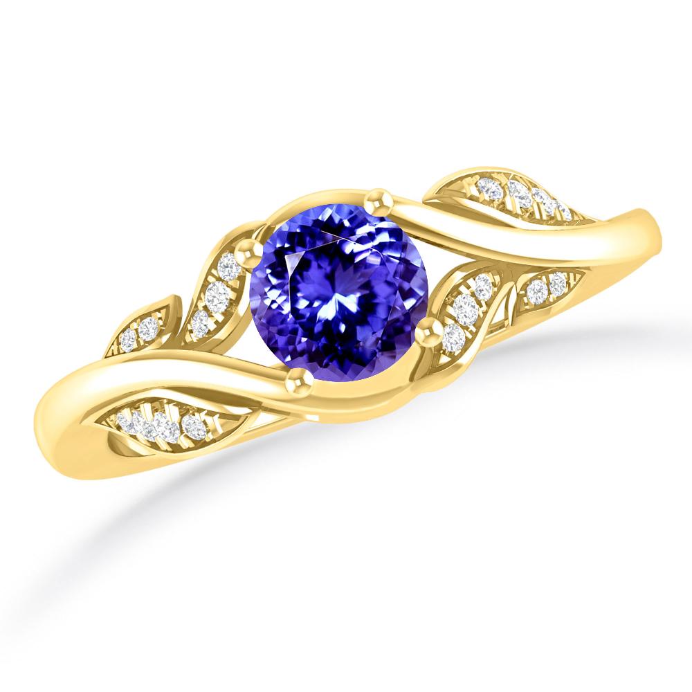 Yellow Gold - Tanzanite