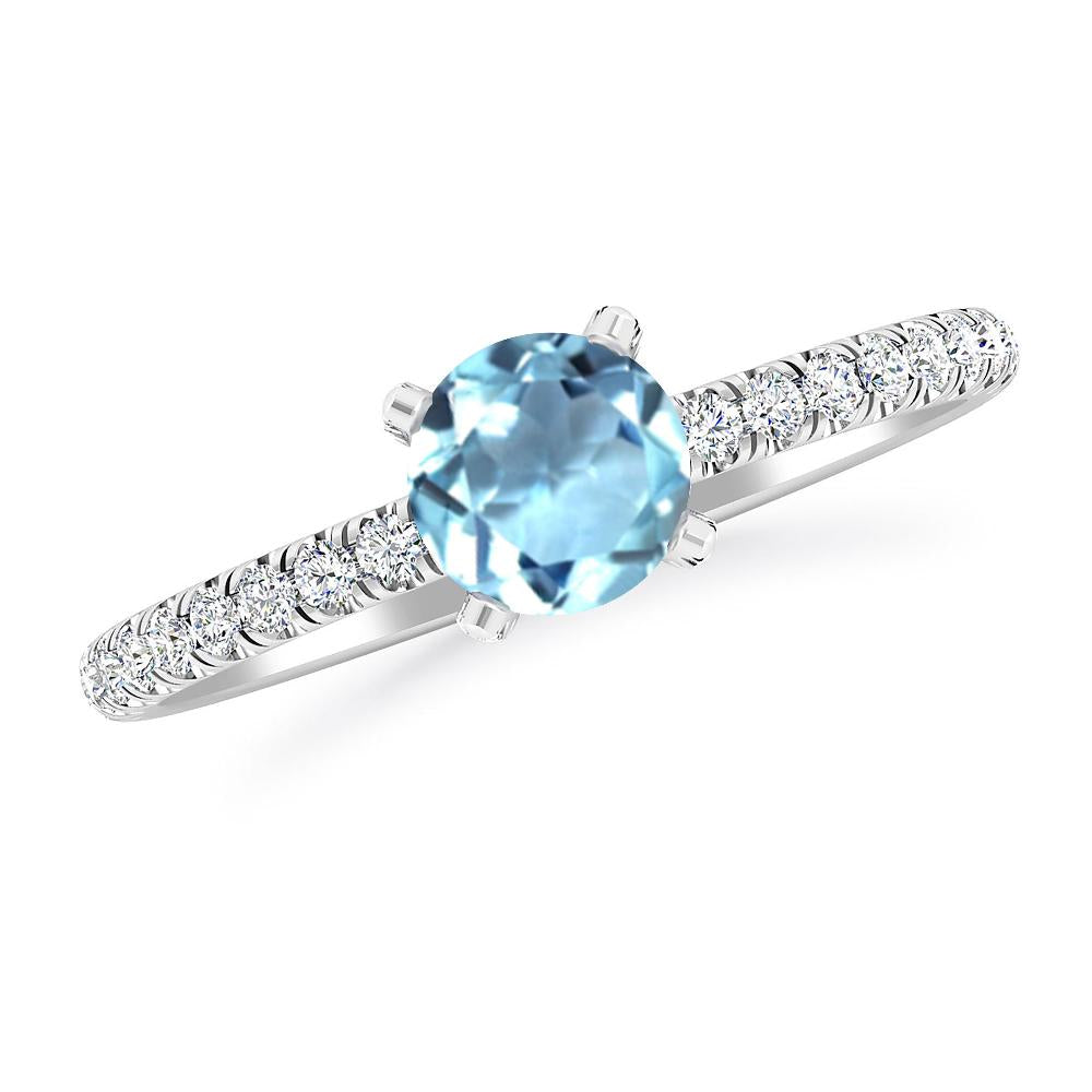 White Gold - Aquamarine