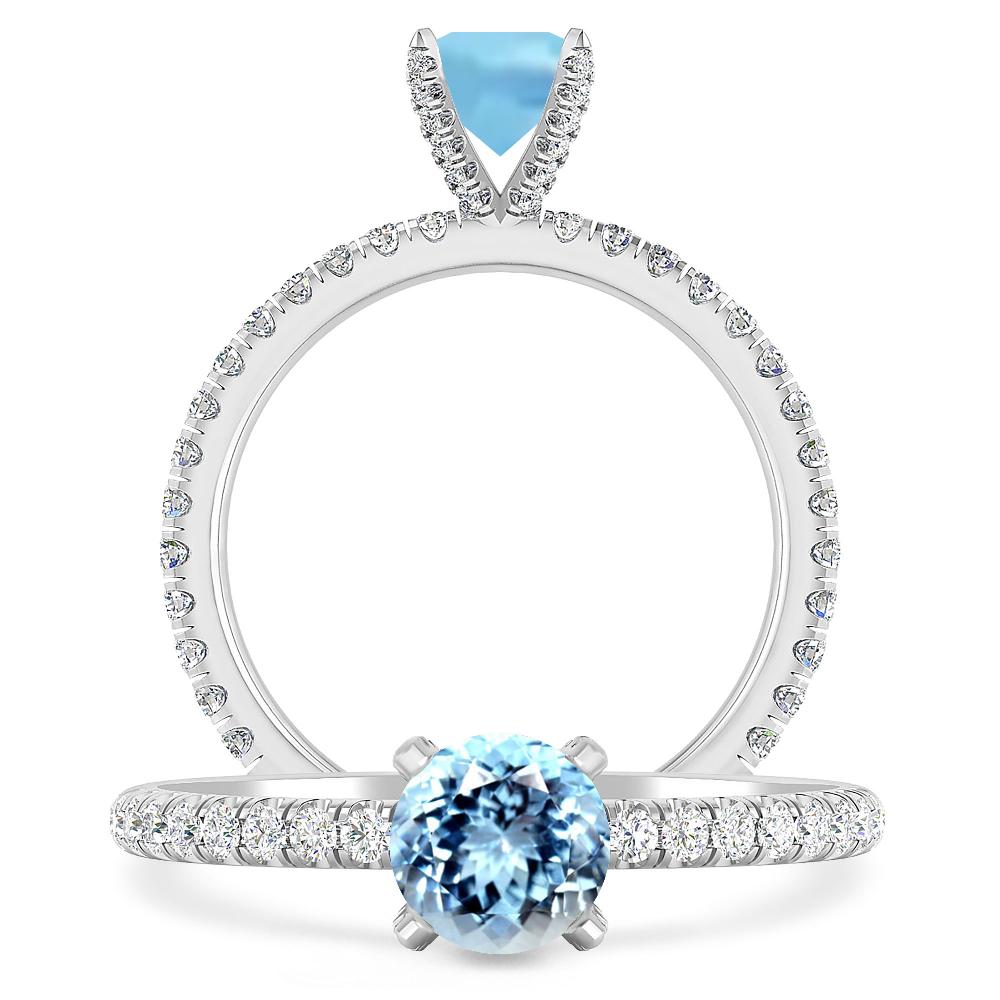 White Gold - Aquamarine