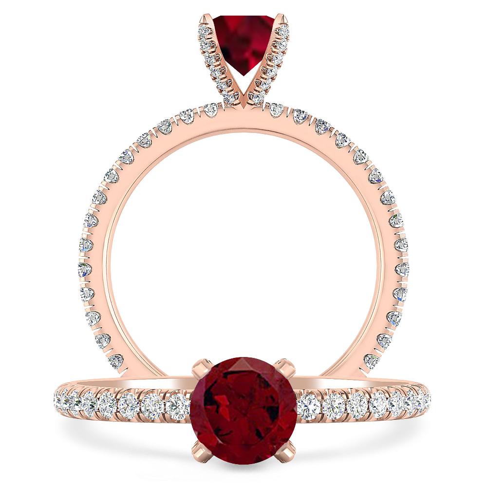 Rose Gold - Garnet