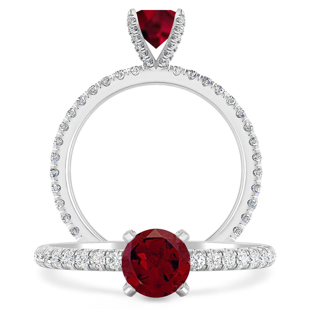 White Gold - Garnet